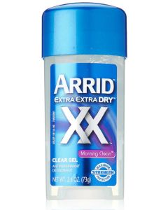 Arrid XX Extra Extra Dry Clear Gel Antiperspirant Deodorant, Morning Clean , 2.6 oz."