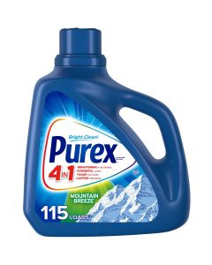 Purex Liquid Laundry Detergent, Mountain Breeze, 150 Fluid Ounces, 115 Loads"