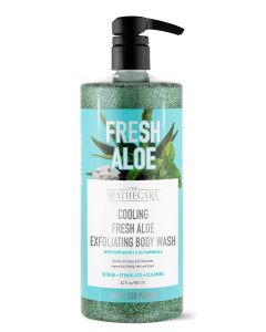 Cooling Fresh Aloe Exfoliating Body Wash - 32 oz