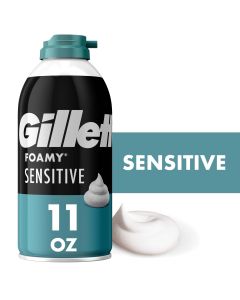 Gillette Foamy Sensitive Shave Foam For Men, Sensitive Skin, 11 oz"