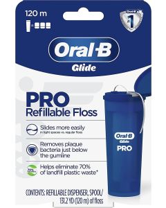 Oral-B Glide PRO Refillable Dental Floss Starter Kit, 120m"