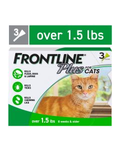 FRONTLINE® Plus for Cats and Kittens Flea and Tick Treatment, 3 CT"