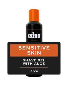 Edge Sensitive Skin Mens Shave Gel with Aloe, Unscented, 7 oz"