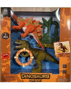 Juda Toys Dinosaurs Play Set - Prehistoric Adventures for Ages 3+