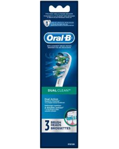 Oral-B Dual Clean Electric Toothbrush Replacement Brush Heads Refill, 3 Count"