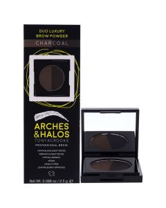 Arches & Halos Duo Luxury Brow Powder Charcol- 0.088oz