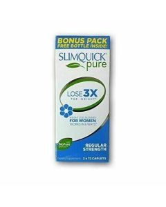 Slimquick Pure Regular Strength, Lose 3X The Weight, 2x72 Capsules"