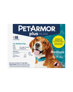 PetArmor Plus Flea & Tick Prevention for Medium Dogs 23-44 lbs, 3 Month Supply"