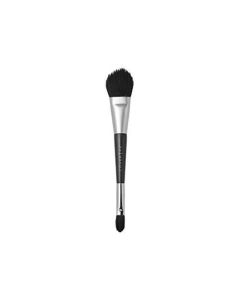 Cover FX Contour Makeup Brush Double Ended Black Silver