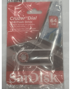 Sandisk Cruzer Dial USB FlashDrive 64gb