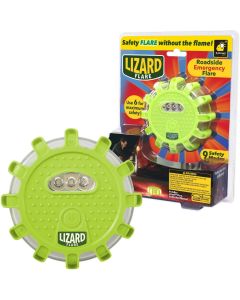 Lizard Flare 360° Roadside Emergency LED Safety Flare, 15 LED Lights with 9 Safety Modes, Green"