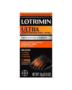 Lotrimin Ultra 1 Week Athlete's Foot Treatment Antifungal Cream, 15G Tube"