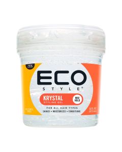 ECO Style Maximum Hold Styling Gel Krystal, 16 oz., Moisturizing, Unisex"