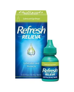 Refresh Relieva Lubricant Eye Drops Preserved Tears, 10 ml"