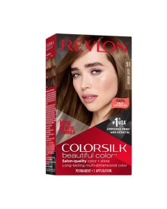 Revlon Colorsilk Beautiful Color Long Lasting Permanent Hair Color, 051 Light Brown"