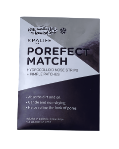 Spa Life Porefect Match Hydrocolloid Nose Strips (3) and Pimple Patches (24) Set