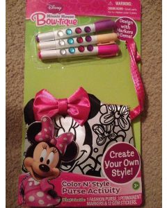 Minnie Mouse Bow-tique Color N' Style Purse Activity