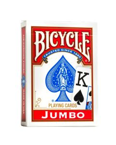 Bicycle Playing Cards, Jumbo Index, 1 Deck (Red or Blue - Color May Vary)"