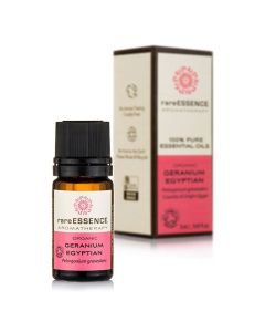 Organic Geranium Egyptian Essential Oil - 0.169 fl. oz (5 ml) by Rare Earth Natu