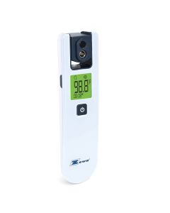 Zewa 4-Way Rotating Infrared Thermometer | Forehead Non-Touch Technology | Fast 1-Second Reading | Distance Detection | LCD 3-Color Display | Memory Recall | Measures Person & Objects