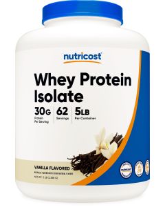 Nutricost Whey Protein Isolate Powder (Vanilla) 5LBS