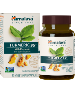 Himalaya Turmeric 95 with Curcumin , Joint and Muscle Support, Optimum Flexibility and Mobility, 30 Capsules"