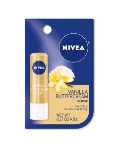 NIVEA Vanilla Butter Cream Lip Care 0.17 Ounce