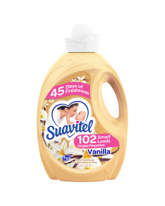 Suavitel Liquid Fabric Softener, Heavenly Vanilla, 102 Small Loads