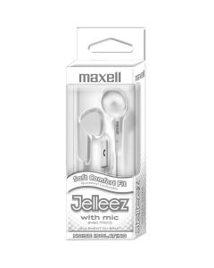 Jelleez Soft Earbuds with Mic, White"