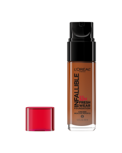 L'Oreal Paris Infallible Fresh Wear 24 Hr Liquid Foundation Makeup, 525 Deep Golden, 1 oz"