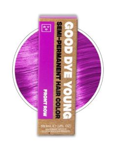 Good Dye Young Streaks and Strands Semi Permanent Hair Dye (Front Row Purple) – UV Protective Temporary Hair Color Lasts 15-24+ Washes – Conditioning Purple Hair Dye – PPD free Hair Dye - Cruelty-Free