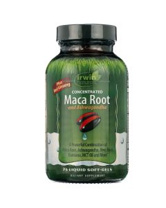 Irwin Naturals Maca Root and Ashwagandha with Red Ginseng, 75 ct"