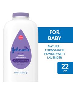 Johnson's Lavender Baby Powder with Cornstarch, Free of Talc, 22 oz"