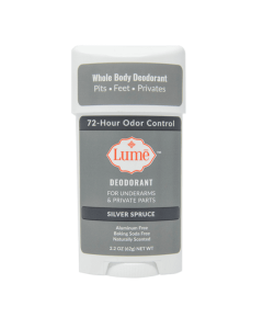 Lume Natural Deodorant - Underarms and Private Parts - Aluminum-Free, Baking Soda-Free, Hypoallergenic, and Safe For Sensitive Skin - 2.2 Ounce Stick (Silver Spruce)"