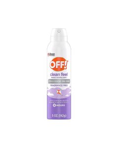 OFF! Clean Feel 20% Picaridin Insect Repellent I Aerosol, Fragrance Free, 5 oz"