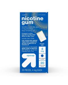 4mg Coated Nicotine Gum Stop Smoking Aid - Mint Freeze - 20ct - up & up™