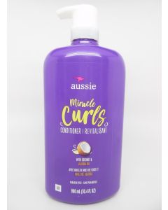 Aussie Miracle Curls Conditioner with Coconut & Jojoba Oil - 30.4 fl. oz.