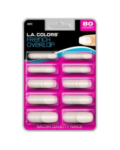 LA Colors Nail Tips, French Overlap, 80 Ct"