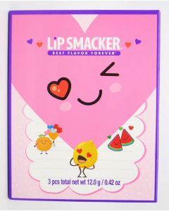 Lip Smacker Story Book Flavored Lip Balm - Berry Much, Candy, Choc-ful - 3pcs"