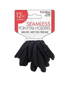 Donna Seamless Ponytail Holders Small 12 PC