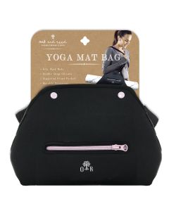 Oak and Reed Yoga Mat Bag, Black/ Lavender"