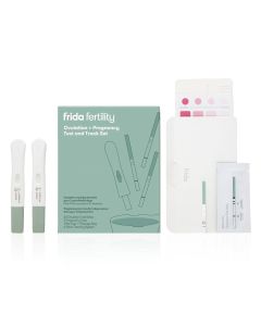 Frida Fertility Ovulation Test Kit with 30 Ovulation Strips, Pregnancy Tests, and Pee Cup"