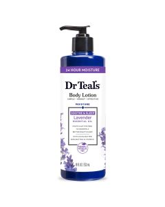 Dr Teal's Body Lotion, 24 Hour Moisture + Soothing with Lavender Essential Oil, 18 fl oz."