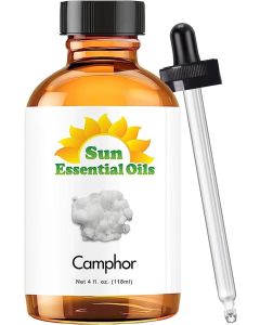 Sun Essential Oils - Camphor Essential Oil - 4 Fluid Ounces (Pack of 1)