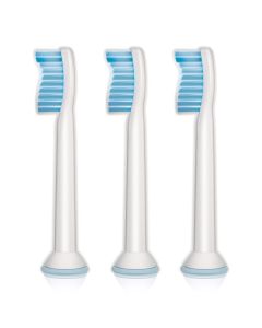 Philips Sonicare Sensitive Replacement Toothbrush Heads For Sensitive Teeth, HX6053/64, 3-pk"