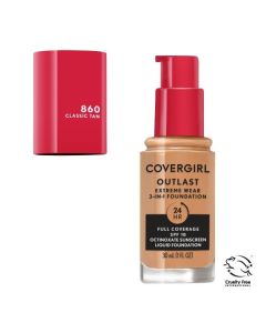 COVERGIRL Outlast Extreme Wear Foundation SPF18, 860 Classic Tan, 1 oz"