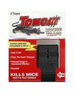 Tomcat Mouse Snap Trap, Effectively Kills Mice for Clean, No-Touch Disposal, 2 Traps"