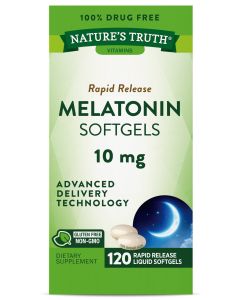 Melatonin 10mg | 120 Softgels | by Nature's Truth