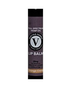 Veritas Farms Full Spectrum Hemp Oil Lip Balm - Orange Creme 25 mg 0.15 oz Balm