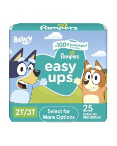 Pampers Easy Ups Bluey Training Pants Toddler Boys Size 2T/3T 25 Count (Select for More Options)